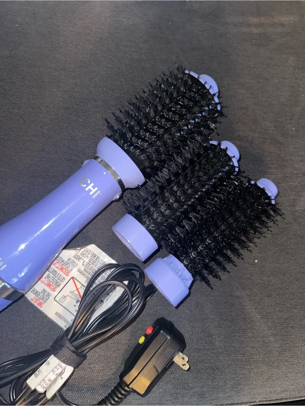 CHI Purple Hot Air Round Brush Set for Styling and Volume